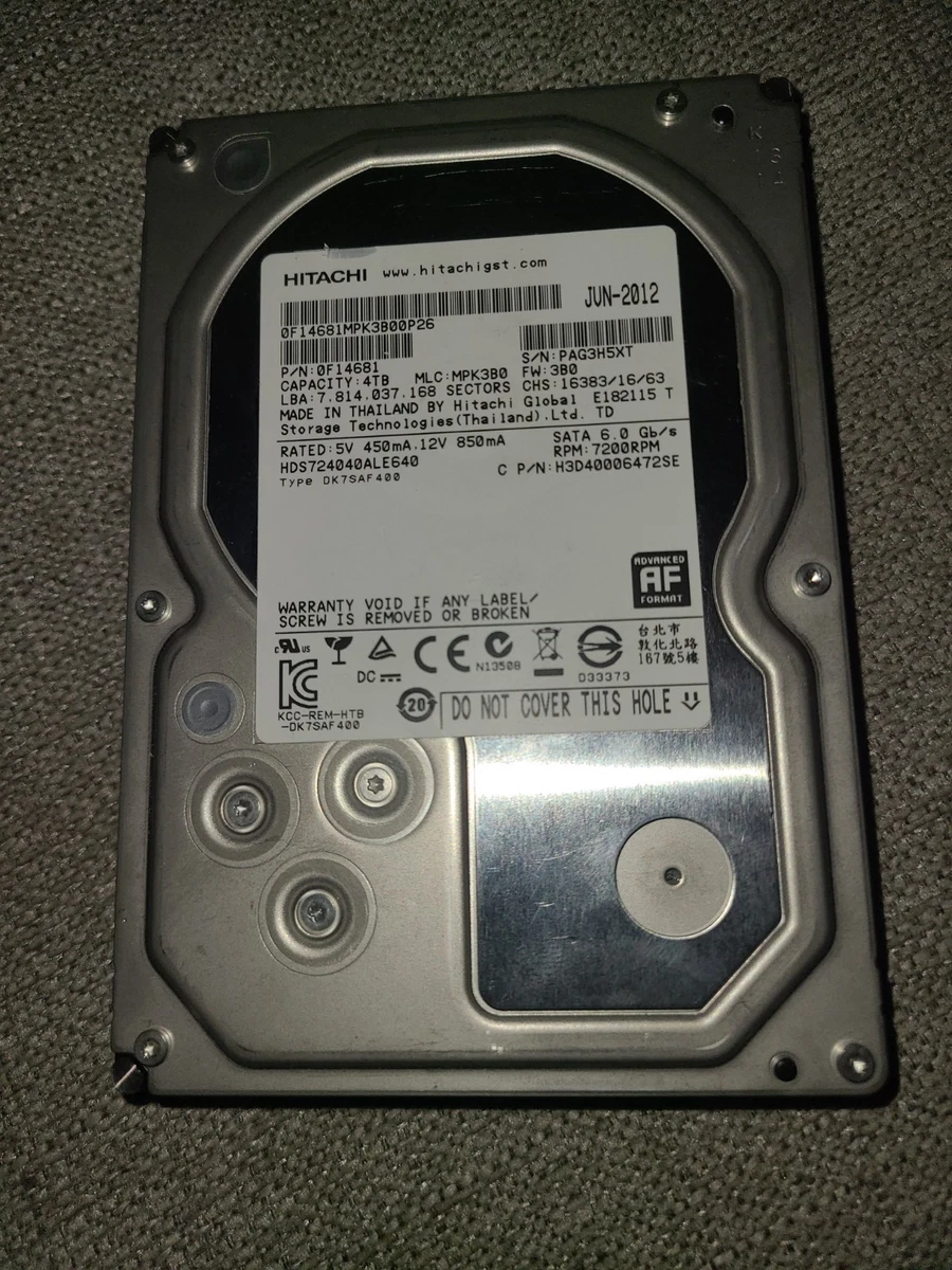 Hitachi 4 TB SATA III Internal Hard Disk Drives for sale | eBay