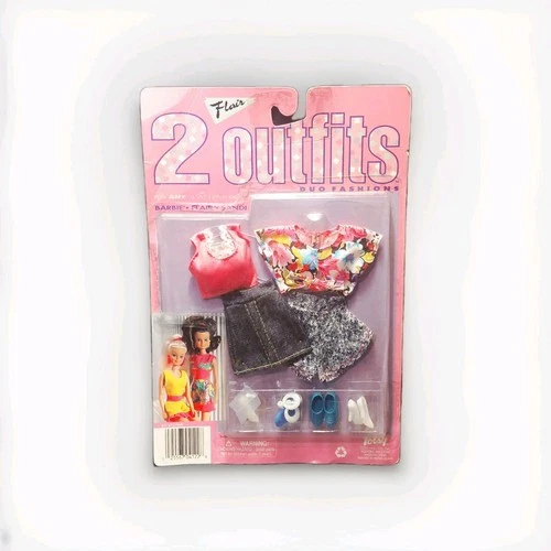 Vintage Totsy Flair Fashion Outfits Barbie Sandi Ms Flair Set 2 W/accessories