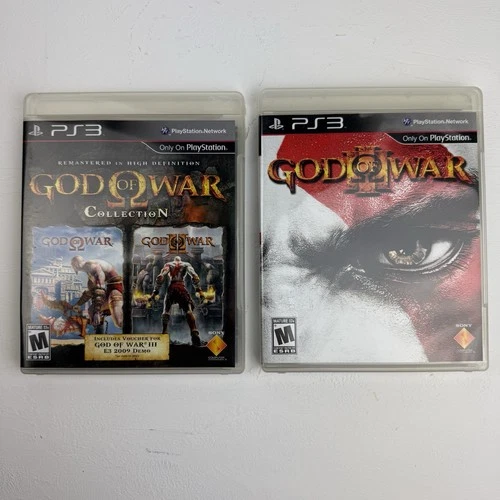 God of War Collection 1 2 and 3 PlayStation Video Game Complete PS3