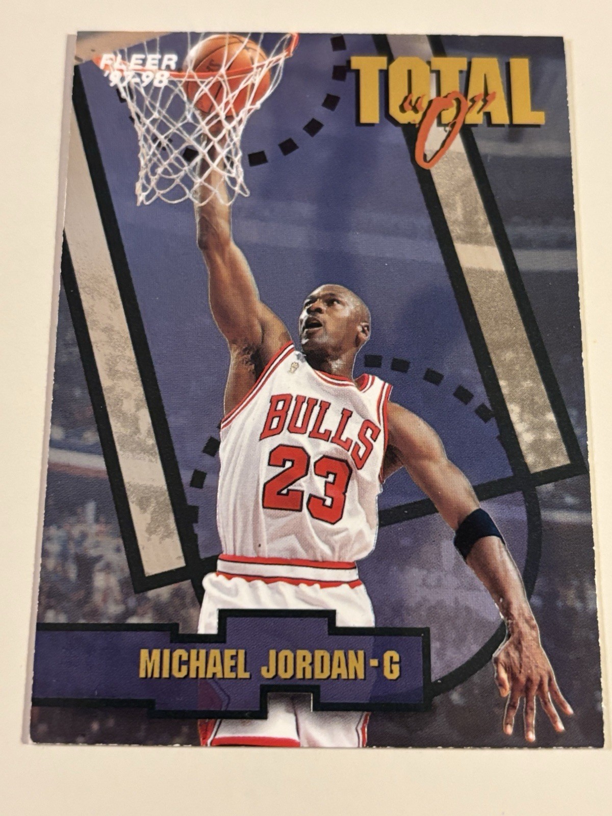 Michael Jordan 1997-98 Fleer Total O Insert #5 Rare SP Chicago Bulls