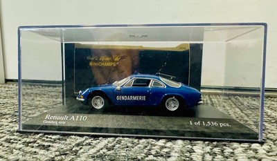 Minichamps 1/43 Renault Alpine A110 Gendarmerie Model Car Display Piece