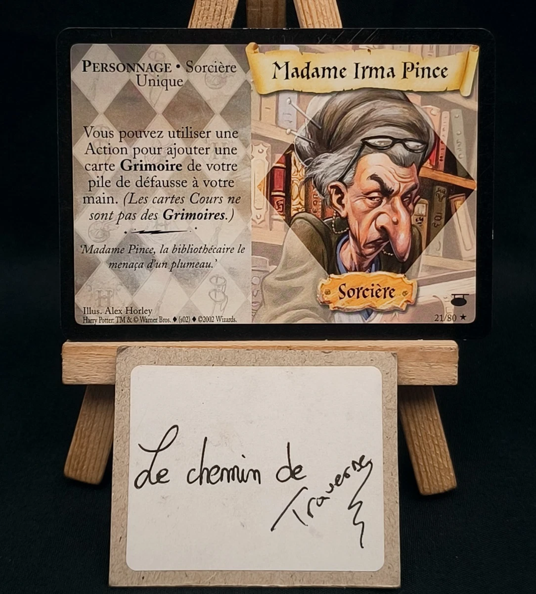 Carte TCG HARRY POTTER AILE D'HOPITAL 91/116 WIZARDS 2001 FR. NEUVE