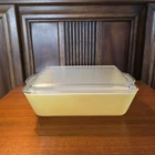 Vtg Pyrex Town and Country 0503 Refrigerator Dish with Lid 1960's