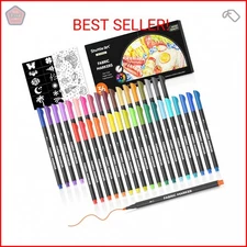 Shuttle Art 36 Colors Fabric Markers, Permanent Shirt Markers for Clothes Sneake