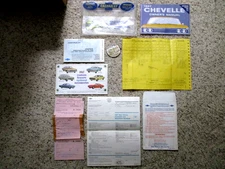 1967 Chevelle SS GM Factory Original Owners Manual Set Complete 138177Z 396 Car