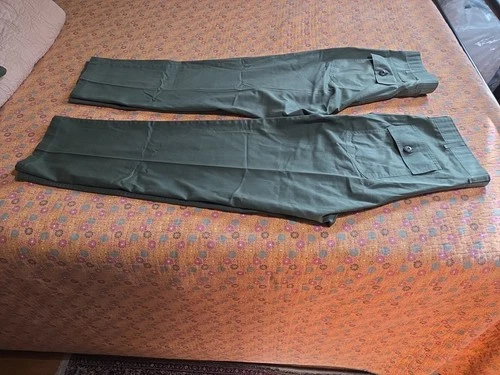 Vintage Military Army Pants Mens 38x33 Vietnam Era (2) Pair