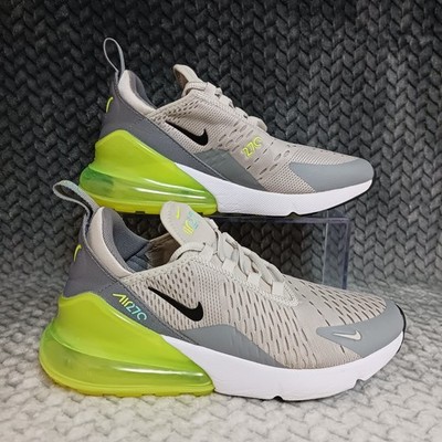 Nike Air Max 270 Light Bone Volt GS Walking Running Shoes Size 5Y Women's 6.5