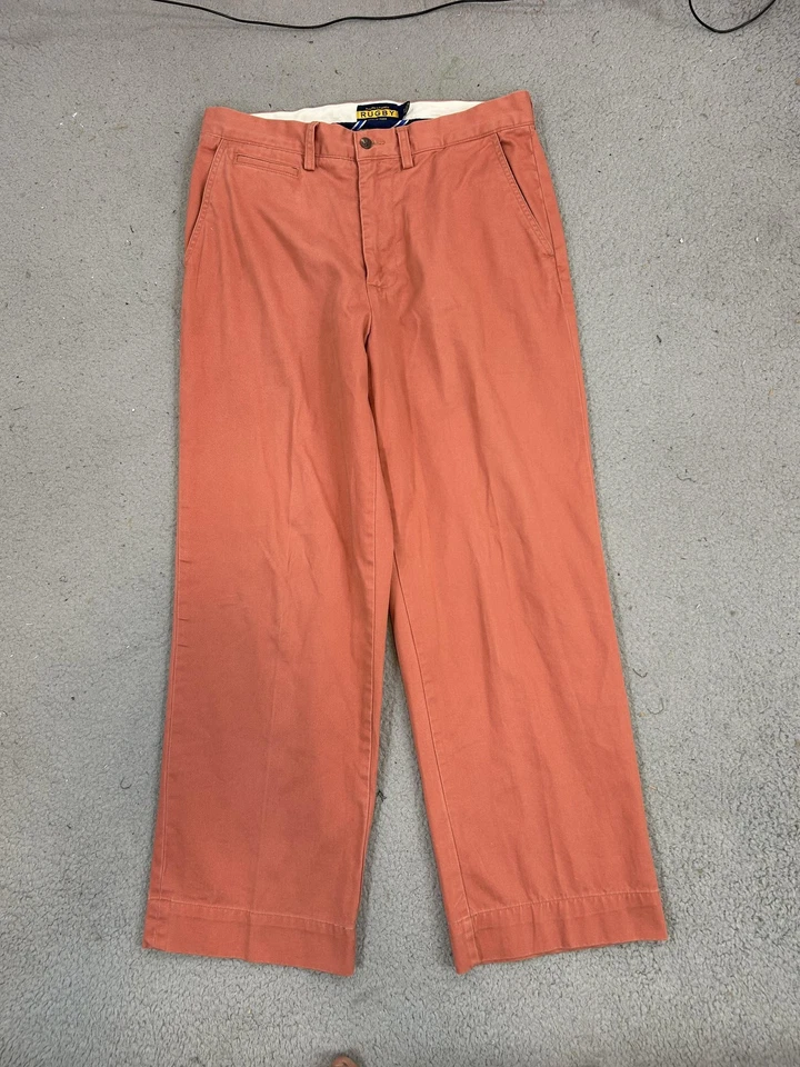 Calça de Rugby Masculina Ralph Lauren 32x30 Chino Bordada Casual Preppy - Imagem 2 de 4