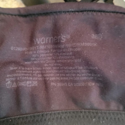 Warner's 36B Black Wireless Lightly Padded Women's Bra - Picture 7 of 9
