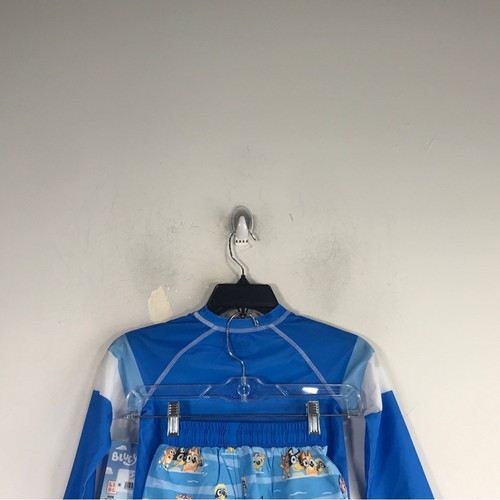DreamWave Bluey 2 Piece Rashguard & Swim Trunk Set, Toddler Boy's Size 5T - Blue - Picture 8 of 12