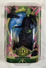 Wicked Elphaba Fashion Doll Mattel 2024 Movie Inspired Green Skin Hat NIB