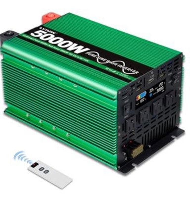 Compare @ $400 LVYUAN 5000 Watt Pure Sine Power Inverter 12V to 110V 120V DC/AC