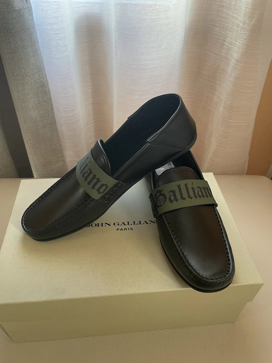 John Galliano Black Casual Shoes for Men with Upper Leather for