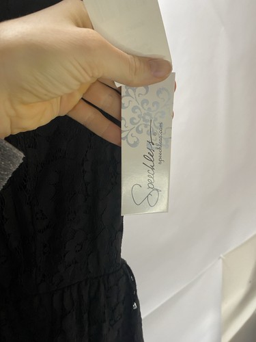 NEW with tags Speechless Women Black Lace Dress Lined Cap Sleeve  Large L NWT - Picture 7 of 8