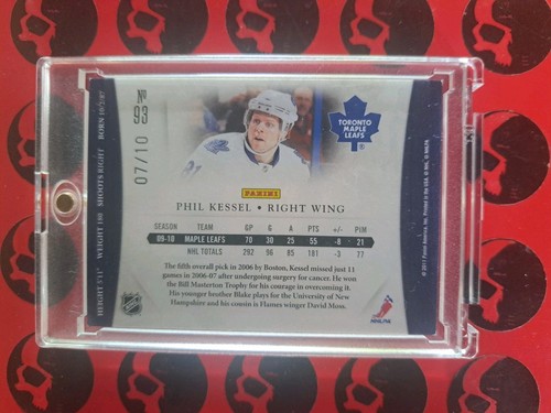 2011-12 Phil Kessel /10 Panini Dominion #93 Blue SSP Toronto Maple Leafs - Picture 2 of 2