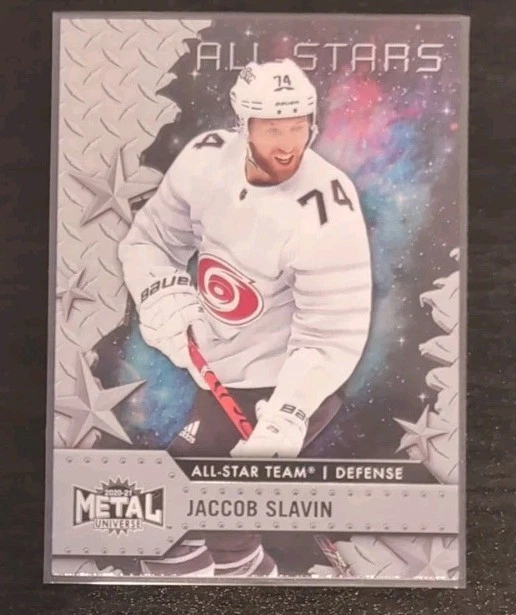 Jaccob Slavin#171 2020/21 Skybox Metal Universe  All-Stars Carolina Hurricanes - Image 3 of 3