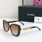 Brand New Chanel Ch5422 Women Sunglasses Authentic Gold Letters w/ Case/Gift Box