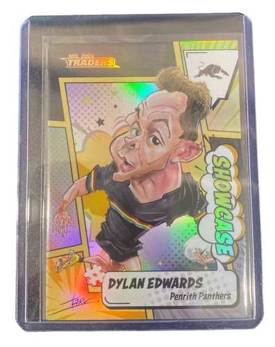 NRL - 2024 Traders Titanium Showcase Case Card - Dylan Edwards #05/60 - Picture 2 of 3
