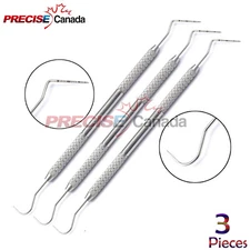 3× Dental Williams Explorer Unc 15/23 Color Coded Probe Double Ended Instruments