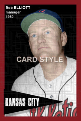 Bob Elliott - 1960 Kansas City Athletics - choose a style - colorized print