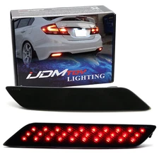Smoke Lens 60-SMD LED Bumper Reflector Marker Lights For 13-15 Honda Civic Sedan