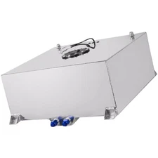 20 Gallon/80L Fuel Cell Gas Tank Polished Aluminum + Level Sender& Cap