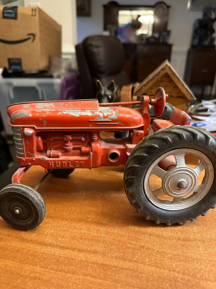 #2 DE COLECCIÓN HUBLEY METAL JUGUETE TRACTOR AGRÍCOLA No. 90 9 pulgadas Foto 3 de 4