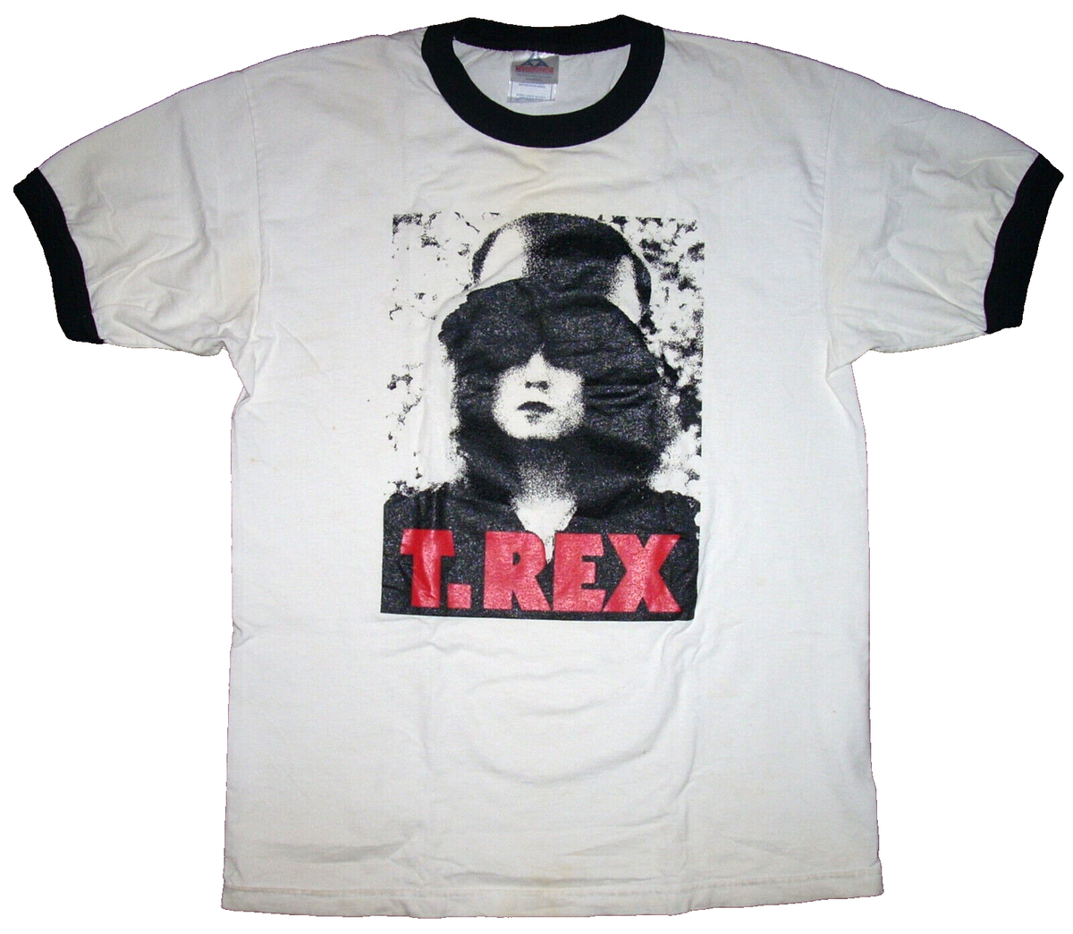 Vintage T. REX - THE SLIDER Ringer Tee T-Shirt LARGE Marc Bolan