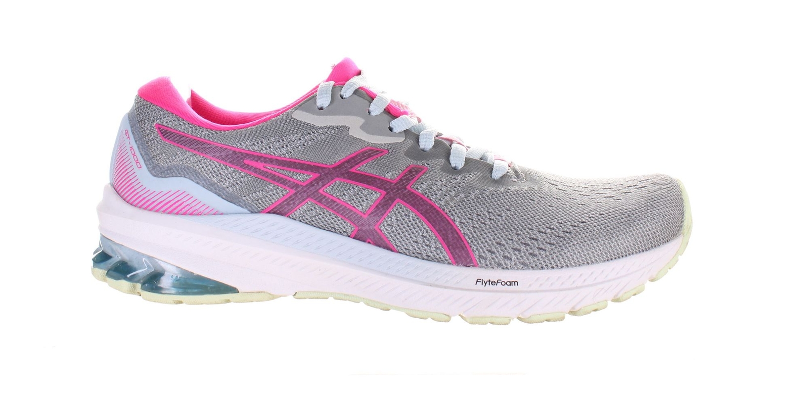 ASICS Womens Gt- 1000 11 Gray Running Shoes Size 8 (7768578)
