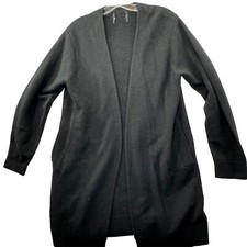 Monrow Merino Wool And Cashmere Blend Open Fr...