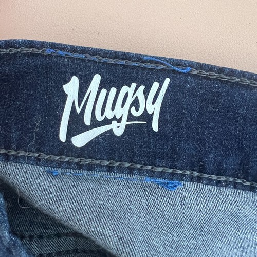 Mugsy Jeans Men 34x30 Blue Medium Wash Denim Fultons Classic Five Pocket Stretch - Picture 3 of 13