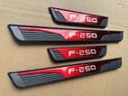 4Pcs Red Door Scuff Sill Cover Panel Step Protector for Ford F-250 Accessories
