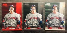 Triston Casas 2024 Topps Stadium Club Black Foil, Red Foil & Base Card #33
