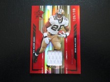 DEUCE MCALLISTER 2005 LEAF LONGEVITY GAME WORN JERSEY PATCH CARD #109/199