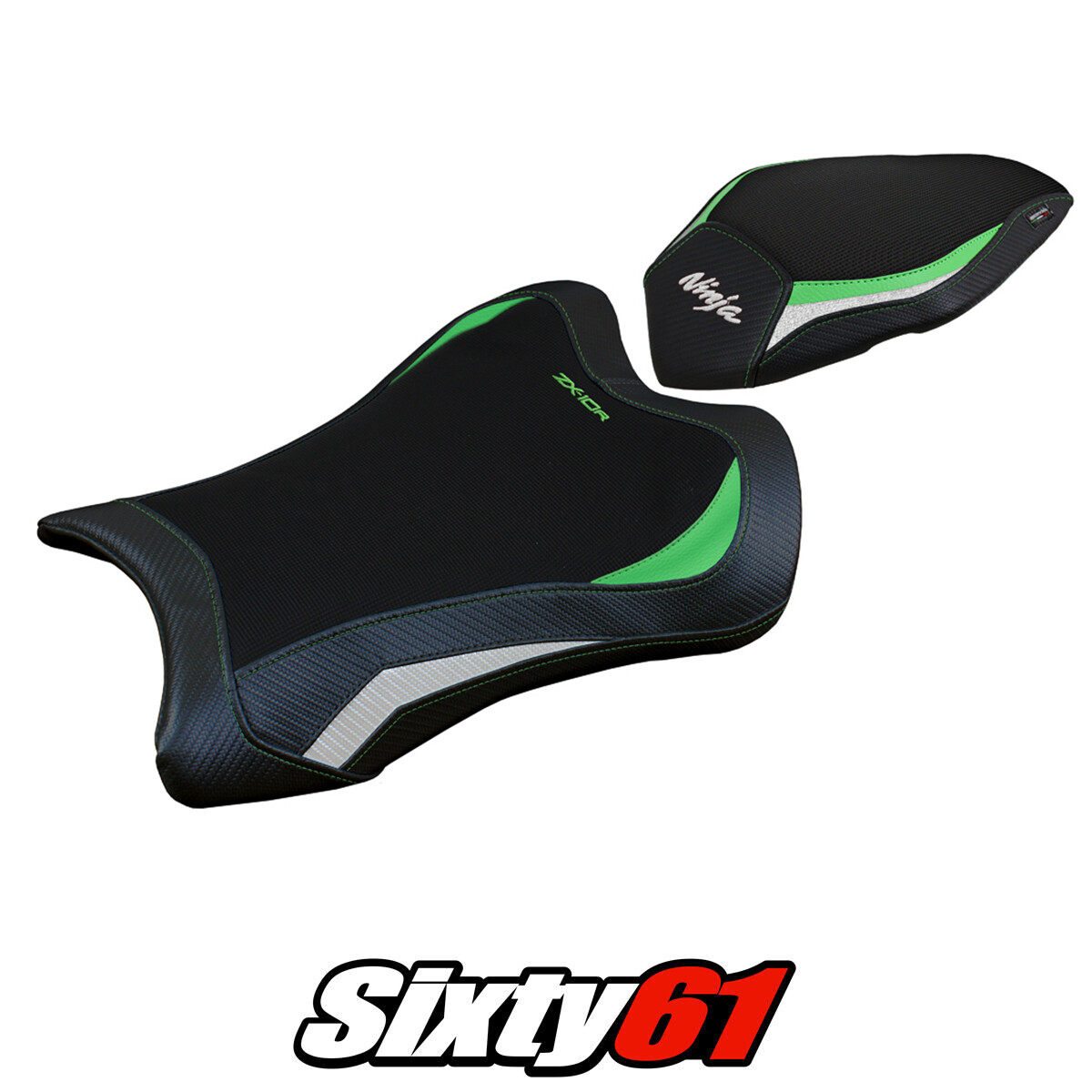 Kawasaki Ninja ZX10R 2021-2025 2026 Seat Cover Tappezzeria Green