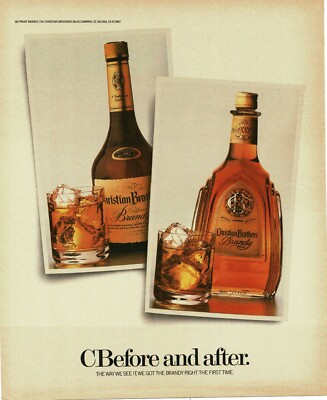 1987 CHRISTIAN BROTHERS Brandy Vintage Print Ad