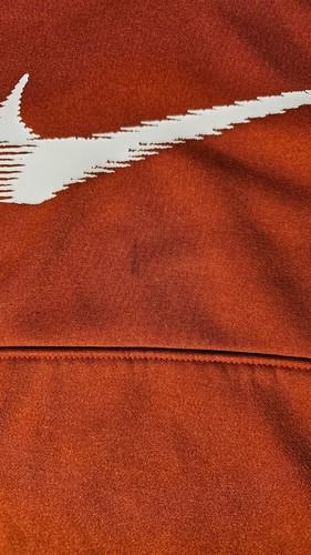 Nike Therma-Fit Pullover Sweatshirt Hoodie Kids L 7 Orange STAIN Graphic Swoosh - Picture 3 of 13