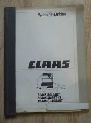 Claas Baler Quadrant + Rollant + Striking Hydraulic Electrics Manual