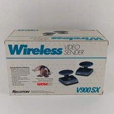 Recoton Wireless Audio/Video Sender Transmitter New Model V900 SX - Black