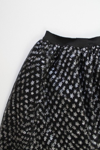 Tutu Skirt Girls Star NEW Black Silver Stars Mult Size Elastic Wst Prty Mail Sh - Picture 53 of 57