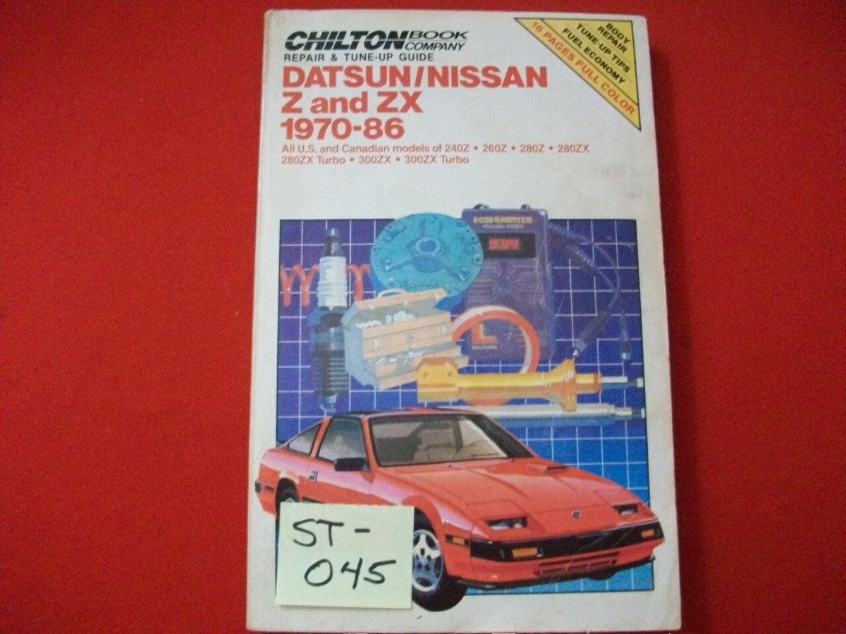 1970-86 DATSUN/NISSAN Z & ZX ALL U.S. MODELS REPAIR & TUNE-UP