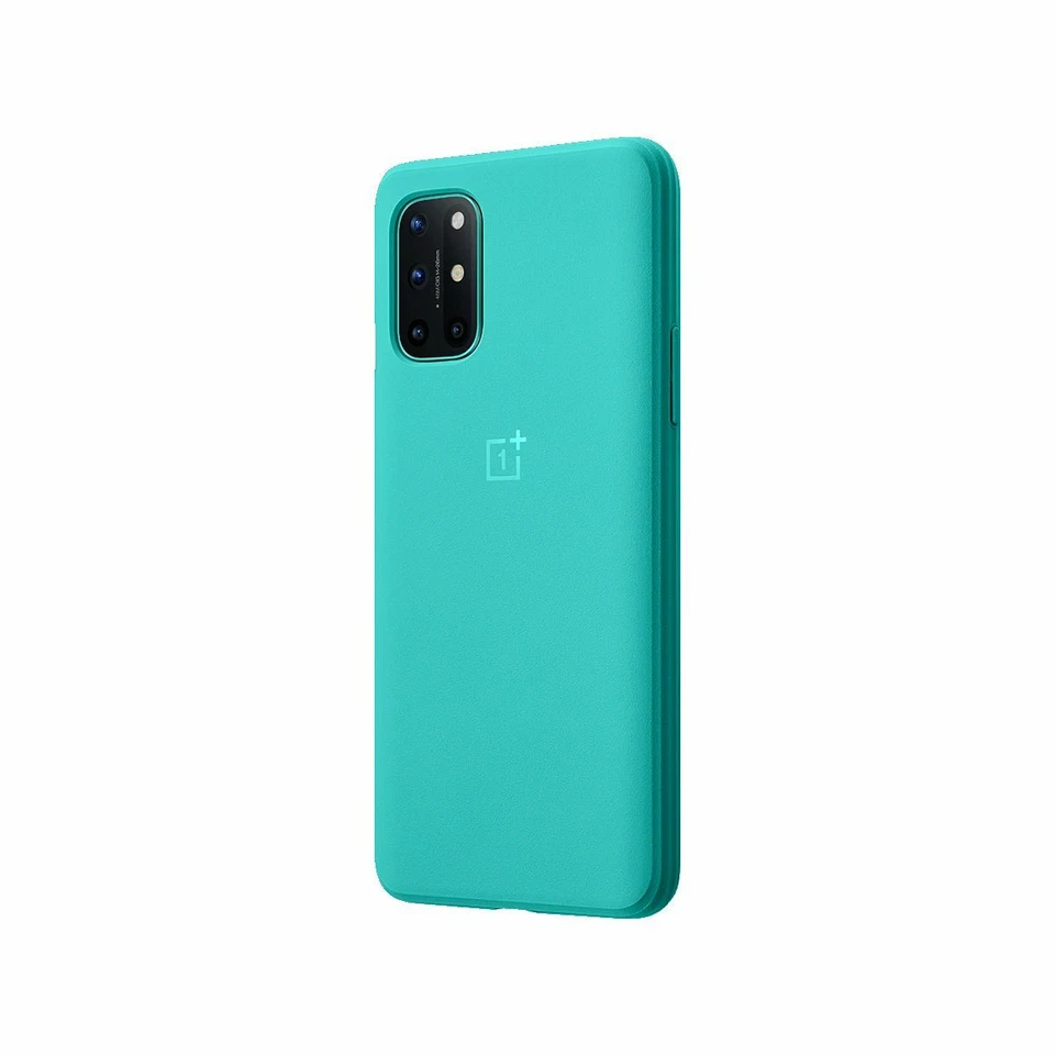 Funda protectora trasera original oficial OnePlus 8T arenisca cian parachoques Foto 3 de 4