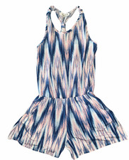 Pinc Premium girls stretchy brushstroke shorts romper M 10-12 