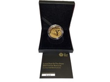 2015 LUNAR YEAR OF THE SHEEP 1 OZ GOLD PLATED PROOF ROYAL MINT COIN COA 4269