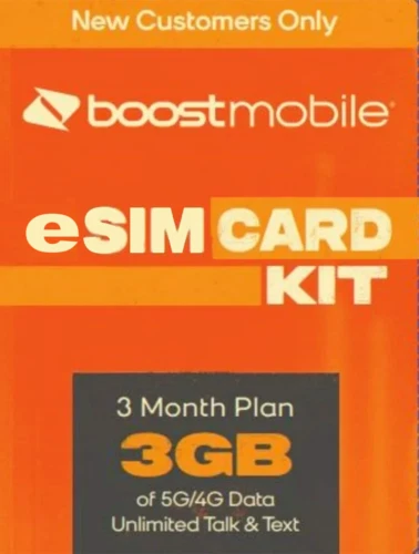 Boost Mobile SIM (3GB) Data 3-Months [eSIM Instant Delivery]