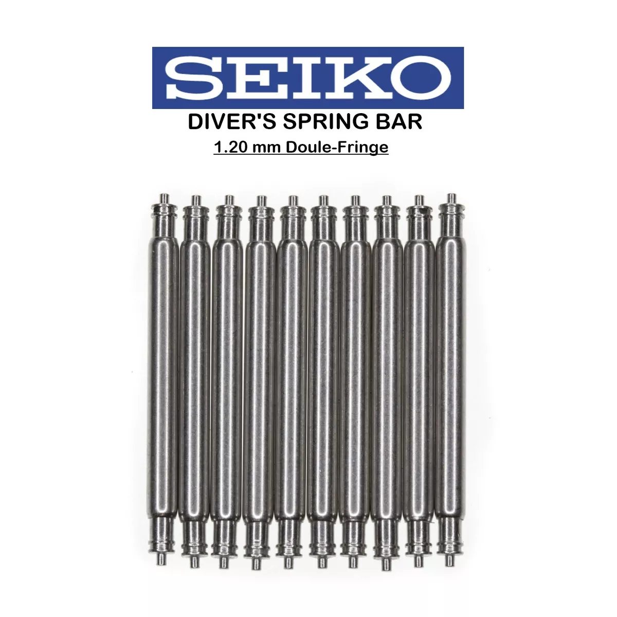 10 pcs 1.2mm Seiko 316L Stainless Steel Spring Bars 18mm 19mm 20mm