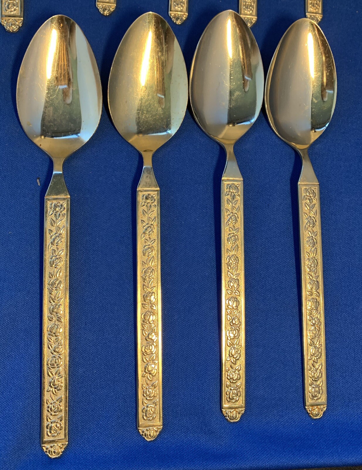 vintage National stainless Japan gold tone flatware set of 20 eBay