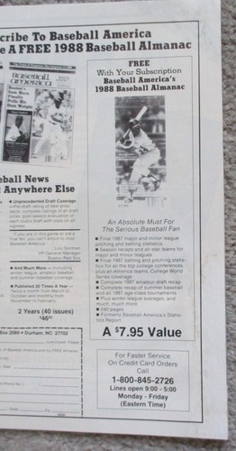 BASEBALL STARS OF THE '90s Volume 2, No. 1 (Spring 1988) Bonds, Puckett, Boggs - Picture 3 of 9