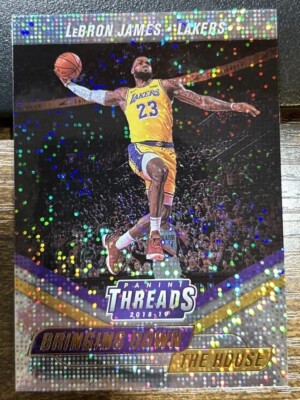 LeBron James 2018-19 Panini Threads Bringing Down the House Dazzle #2