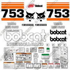 Fits Bobcat 753 Decal Kit Skid Steer Decals - 7 YEAR OUTDOOR 3M VINYL!